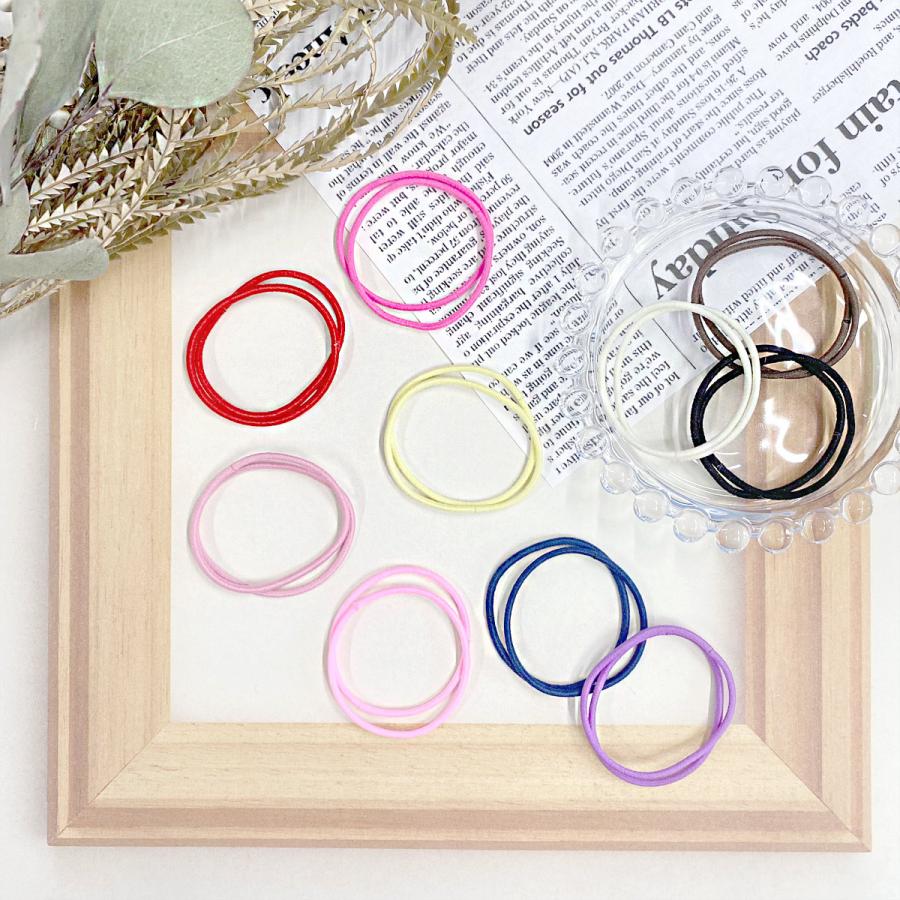 ヘアゴム No.330 国産 2mm ヘアゴム リングゴム ヘップリング 2個 【イノウエ