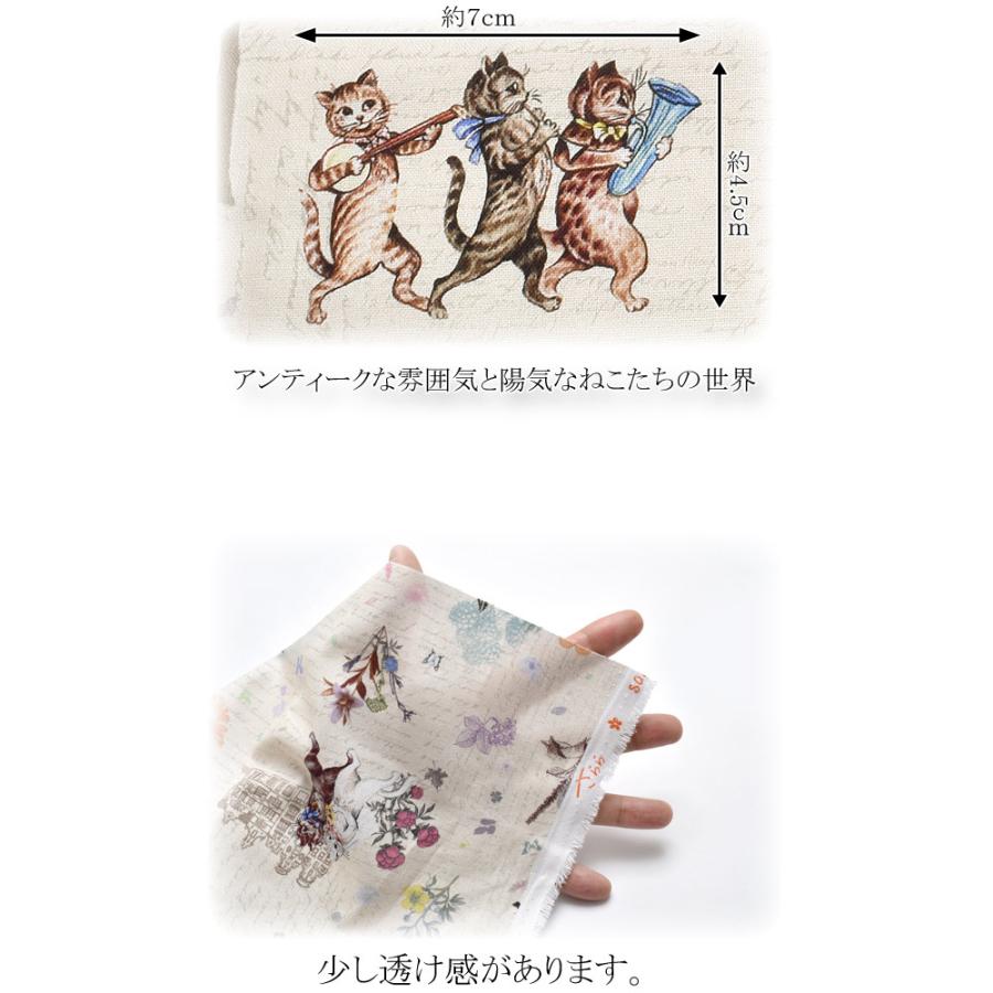 Bf さらら 英字と猫 A 10cm Dpj 157 シーチング生地 まんま母さんのりぼん 通販 Yahoo ショッピング