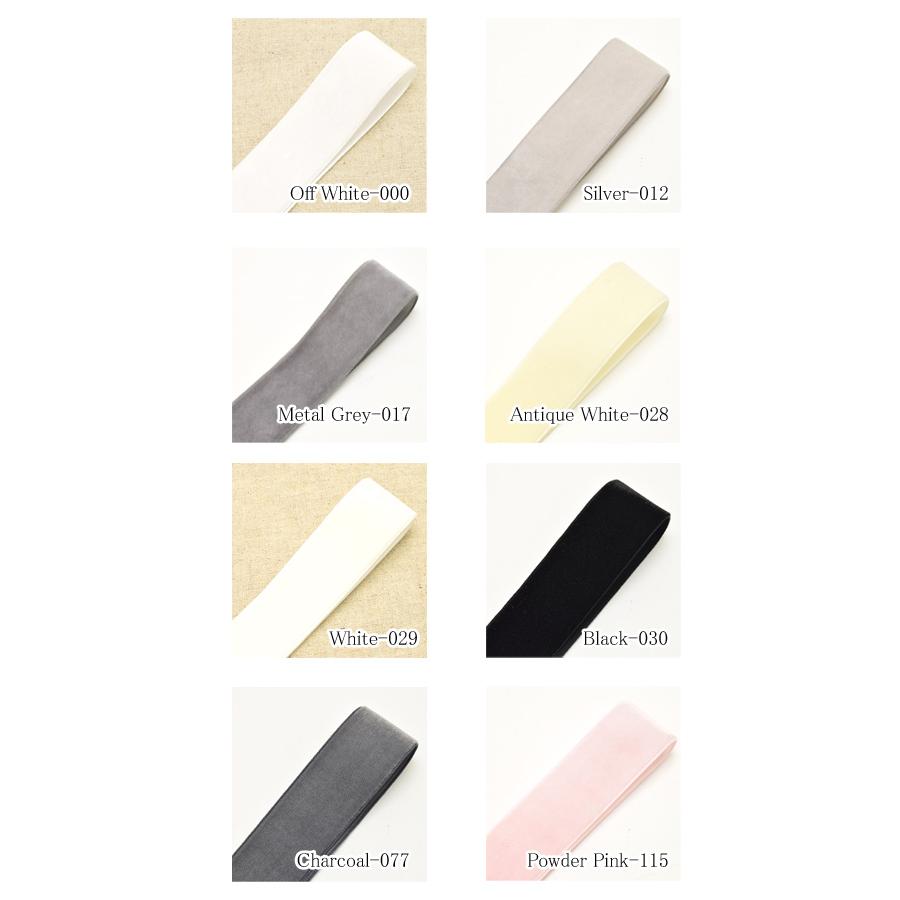 25mm 片面 ベルベットリボン ベロア 2m : まんま母さんのりぼん - 通販