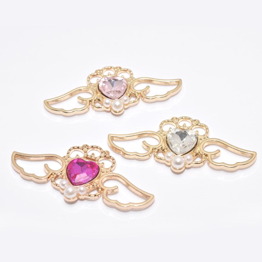 2点おまとめ　新品未使用品‼️バカラ置物ANGEL マンドリン　と　ハープ Psyche/現品] [zps002r-gr][ドクソコパチェルビナ] 本物の蝶の翅