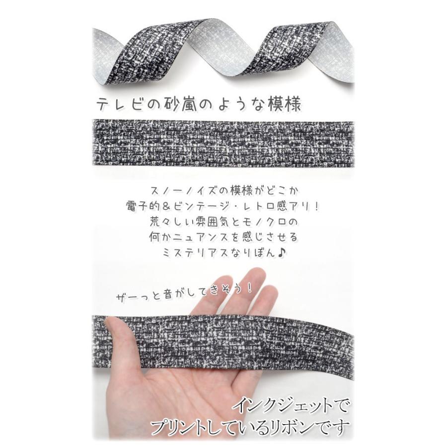 Pf84 38mm プリントリボン スノーノイズ柄リボン 2m Dr まんま母さんのりぼん 通販 Yahoo ショッピング