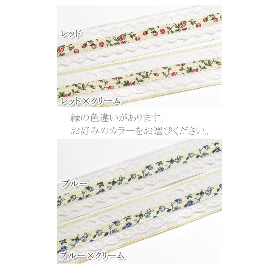 ダブルレースの花柄リボン　幅38mm　1m単位　切り売り（2m以上）｜manmakasan｜06