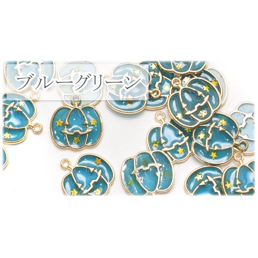 アクセサリーパーツ ハロウィン 星のスマイルカボチャチャーム 2個