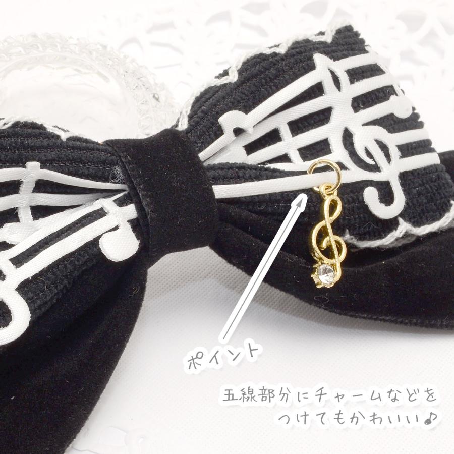 サテン風 音符の型抜きリボン 幅30mm 2m : まんま母さんのりぼん