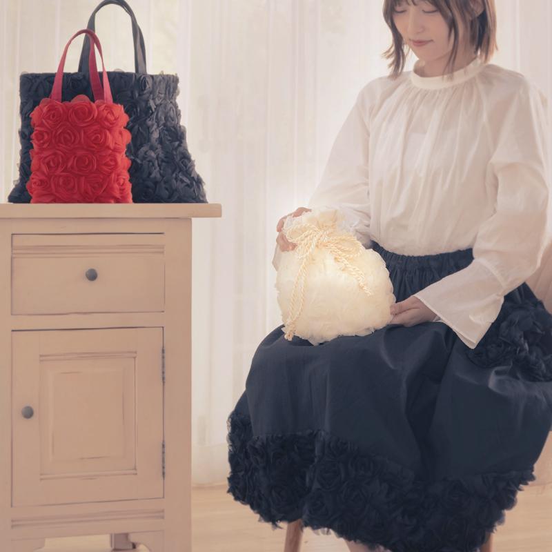 ネロリローズ ローズチュール 幅約110cm×50cm カットクロス NRF-08