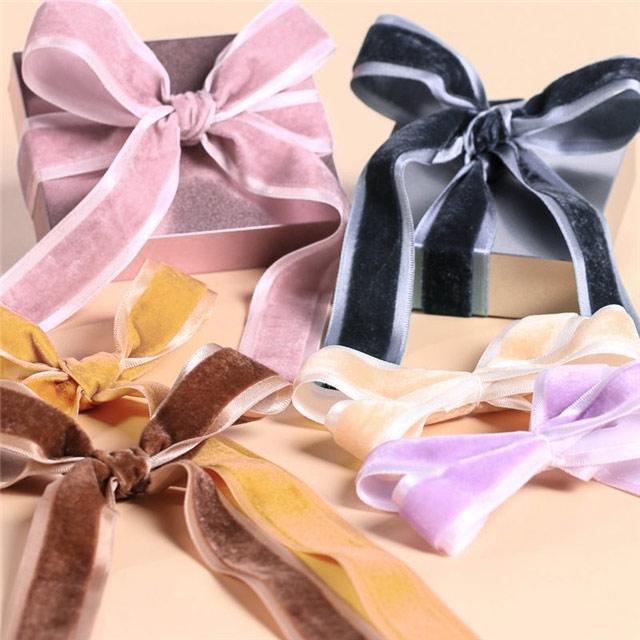 ベルベットリボンケープ ピンク ベルベットリボン12mm幅（6270）｜hacoful - ジュエリーケース