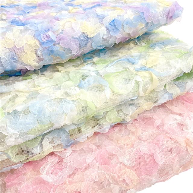 Mai♡さん専用ページ ひらひらチュール被布 ひらひらお花のチュール生地 チュール生地 (30cm以上10cm単位切り売り