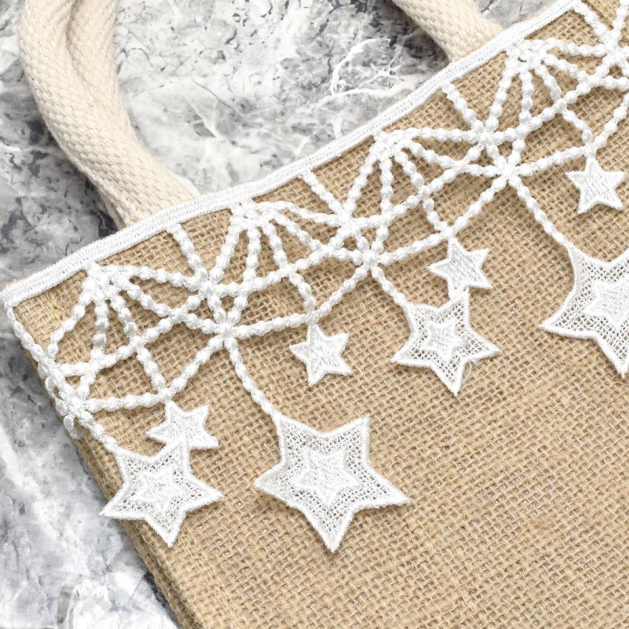 ケミカルレース ゆめかわお星さまのガーランドレース 幅110mm 1m単位