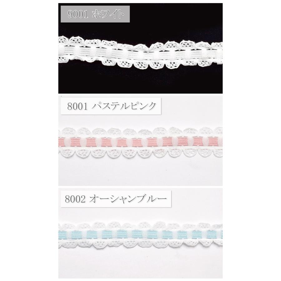 ラダーレースストレッチリボン 幅18mm 1m単位 切り売り (3m以上
