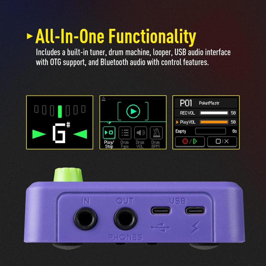 SONICAKE ポケットマスター QME-10 PP マルチエフェクトペダル SONICAKE QME-10PP ポケットマスターポータブルマルチエフェクトペダル
