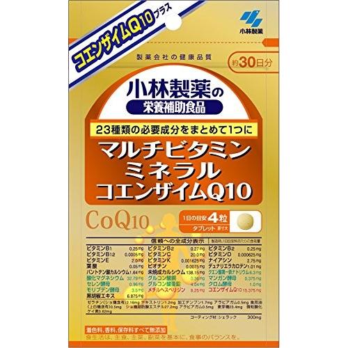 小林製薬 マルチビタミン ミネラル コエンザイムQ10 約30日分 120粒｜manmaru-store