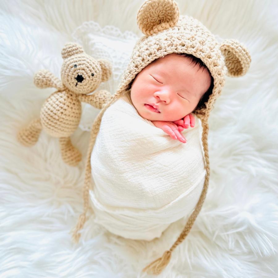 ミルク　おくるみ　ニューボーンフォト　ガーゼ生地　赤ちゃん　新生児　ホワイト　白　撮影用 |  | 02