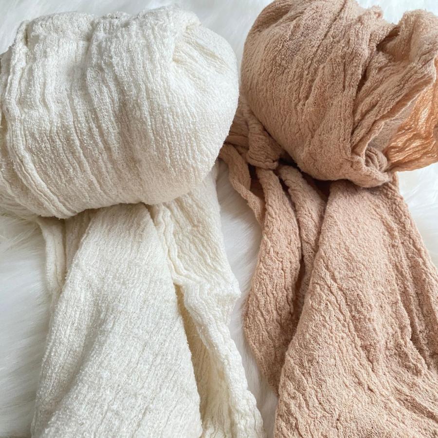 ミルク　おくるみ　ニューボーンフォト　ガーゼ生地　赤ちゃん　新生児　ホワイト　白　撮影用 |  | 08