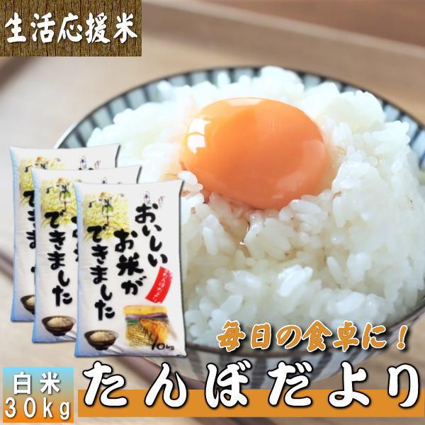 30kg お米 白米 安い (10kg×3袋) 訳あり ブレンド米 送料無料  『国内産たんぼだより(白米10kg×3)』 | 