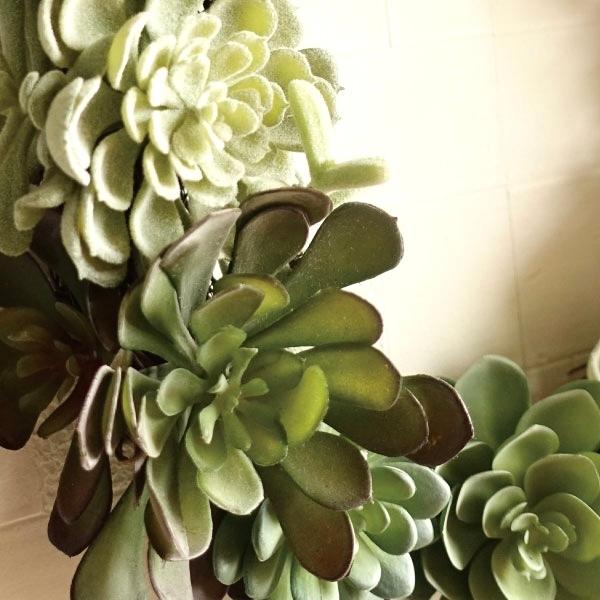 観葉植物 サキュレント リース 造花 フェイクグリーン 人工観葉植物