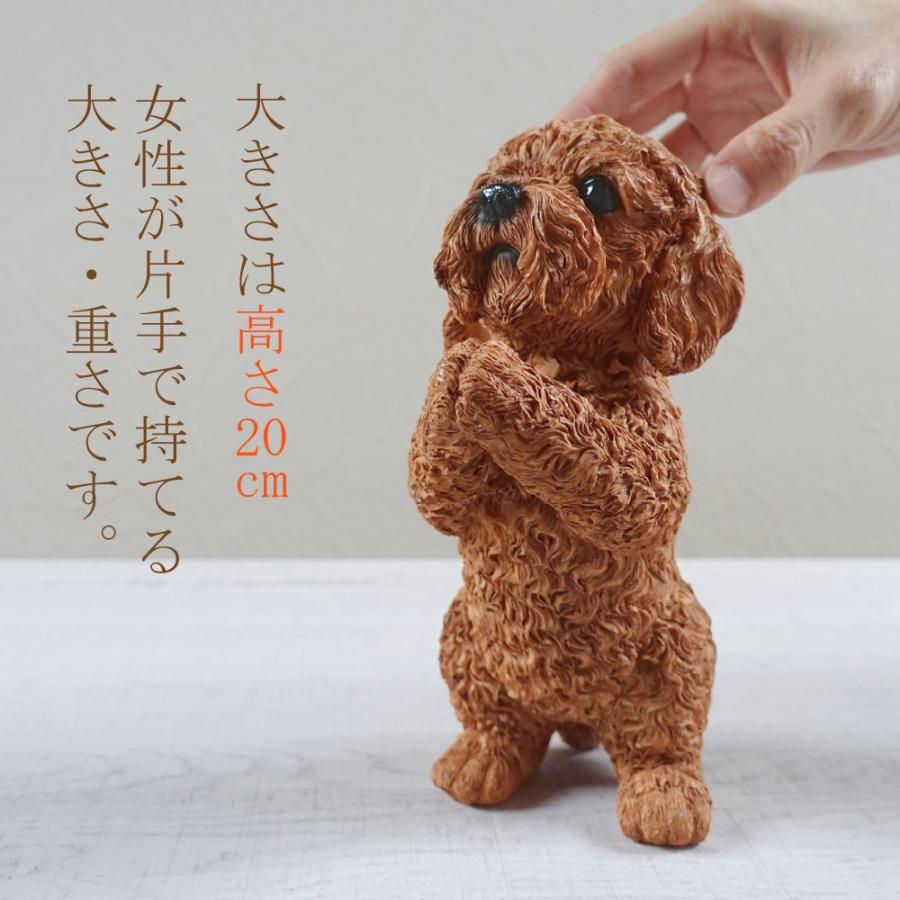 おねだり トイプードル 置物 オブジェ かわいい お願い おしゃれ