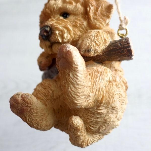 トイプードル かわいい ぶら下がり 壁掛け おしゃれ 置物 オブジェ