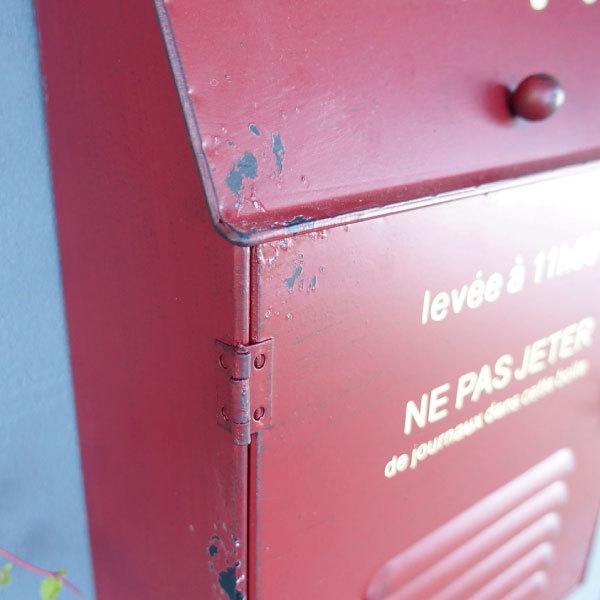 ポスト 郵便受け メールボックス おしゃれ レトロ お洒落 アンティーク ヴィンテージ 北欧風 かわいい 壁掛け Mail Box 壁付け アイアン 手紙 レッド 赤 Ano Mailbox 7007 マンモスビレッジ Yahoo 店 通販 Yahoo ショッピング