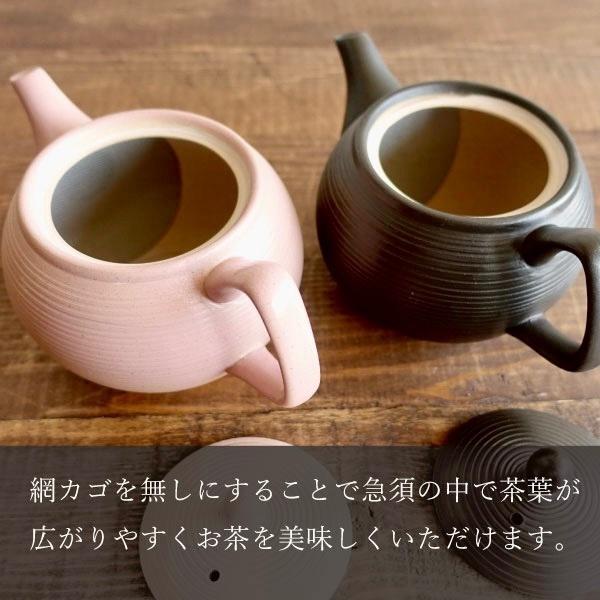 急須 おしゃれ 常滑焼 かわいい お茶が美味しくなる ティーポット 日本製 きゅうす 茶こし付き カフェポット 茶器 プレゼント ギフト とこなめ 左利き 陶器｜manmos-house｜10