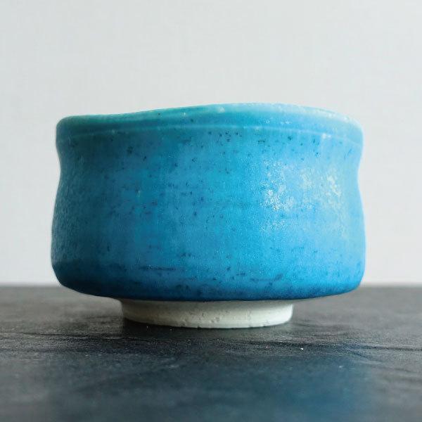 抹茶茶盌　抹茶茶碗　茶道　陶芸　陶器　青銅釉　トルコ青　手作り　オリエント 抹茶茶盌 抹茶茶碗 茶道 陶芸 陶器 青銅釉 トルコ青 手作り