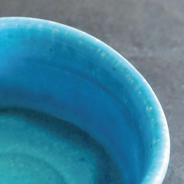 抹茶碗 おしゃれ 美濃焼 トルコブルー 爽やか かわいい 茶器