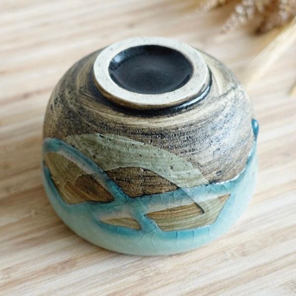 抹茶碗 おしゃれ 美濃焼 爽やか グリーン 緑 ブルー 水色 ベージュ