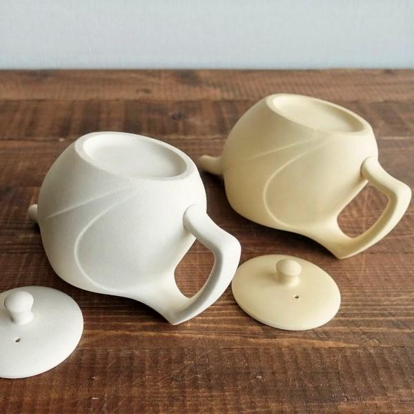 急須 おしゃれ 常滑焼 かわいい お茶が美味しくなる ティーポット 日本製 きゅうす 茶こし付き カフェポット 茶器 プレゼント とこなめ 左利き 陶器 シンプル_8