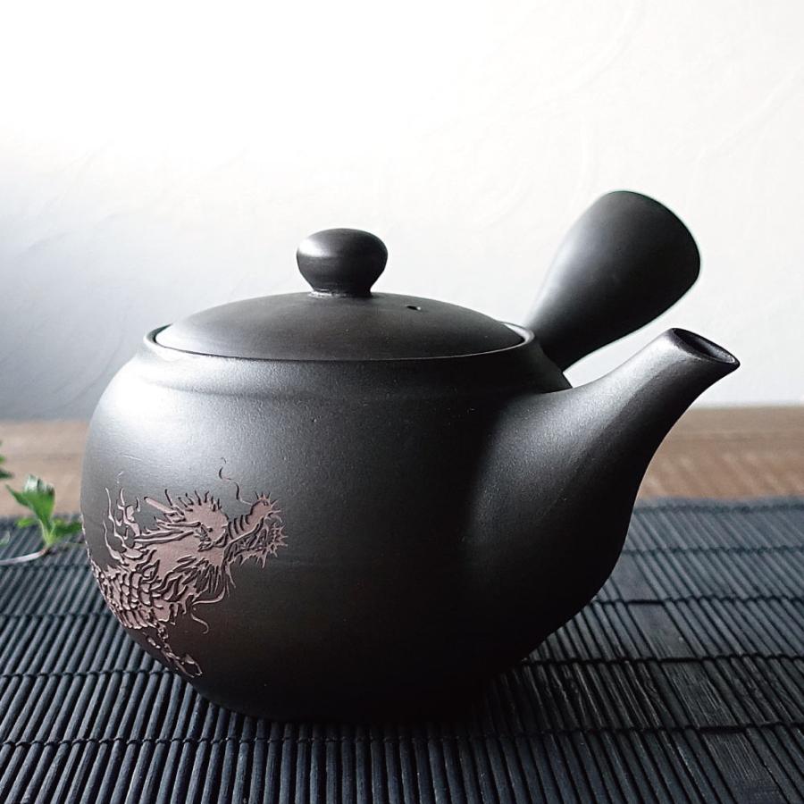 常滑焼 急須 龍 ドラゴン 彫刻 おしゃれ お茶が美味しくなる 日本製