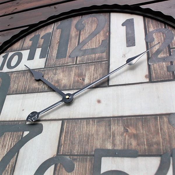 大きい掛け時計 おしゃれ 壁掛け 時計 ショップ風 ビンテージ 男前