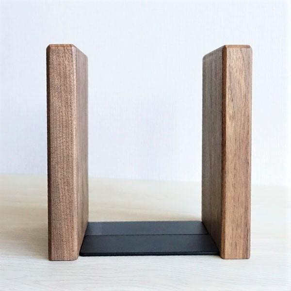 本立て ブックエンド 木製 おしゃれ 天然木 シンプル 無垢 ナチュラル