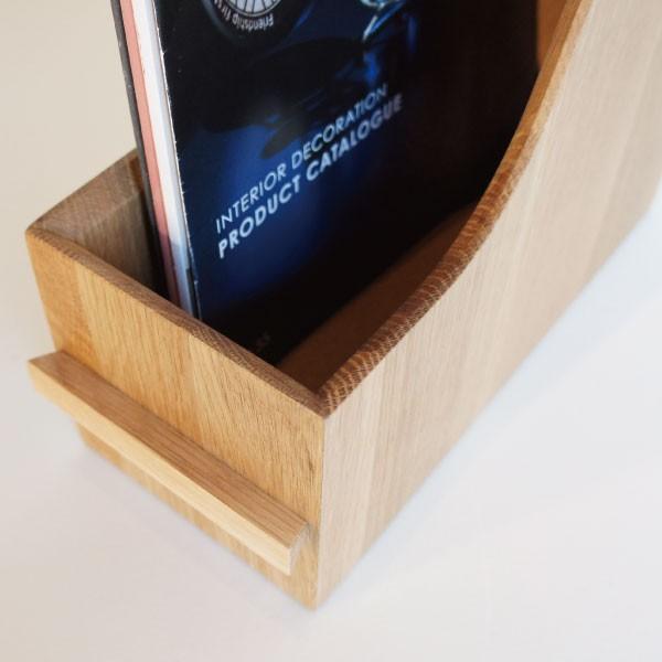 ファイリングスタンド 木製 おしゃれ 本立て A4 ファイルボックス 天然