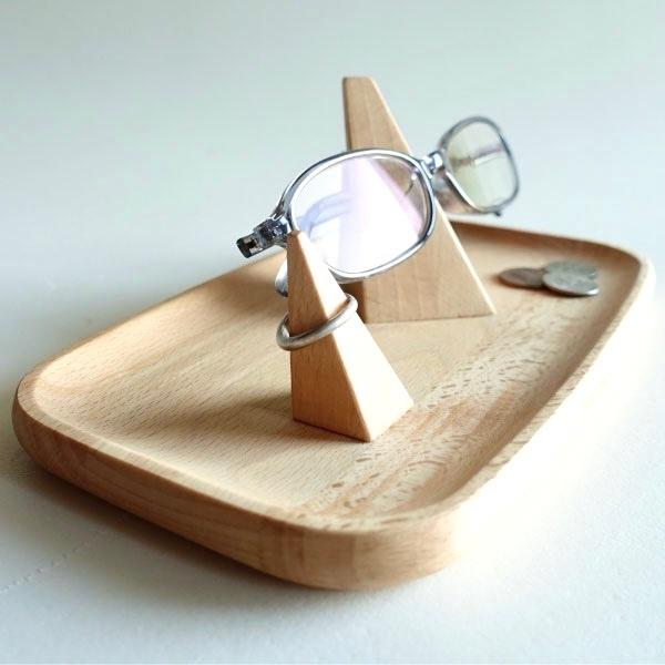 マルチトレイ 眼鏡スタンド めがねトレー 指輪スタンド リングスタンド
