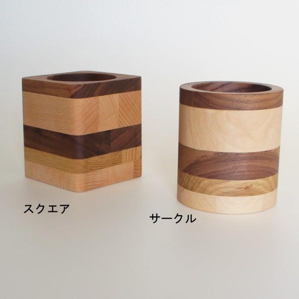 ペンスタンド 木製 ペン立て おしゃれ オフィス モザイク 特価キャンペーン 丸 文房具 眼鏡スタンド ペンシルスタンド 角 デスク収納 天然木 卓上収納
