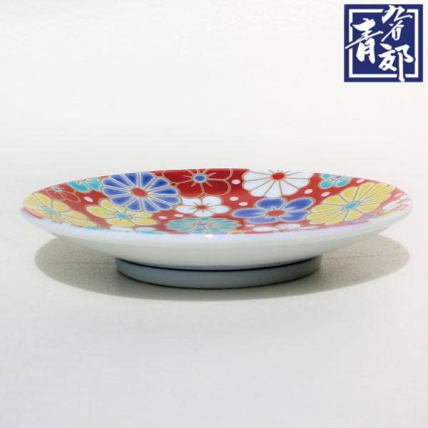 新品　九谷焼　12cm 縁起豆皿　青郊窯　梅 新品九谷焼12cm 縁起豆皿青郊窯梅