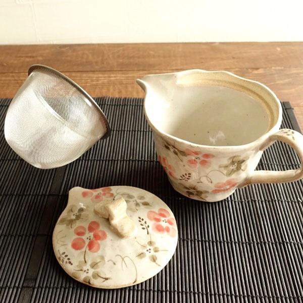 茶色 陶器製急須 花の絵柄付き 楽天市場】花柄 急須の通販