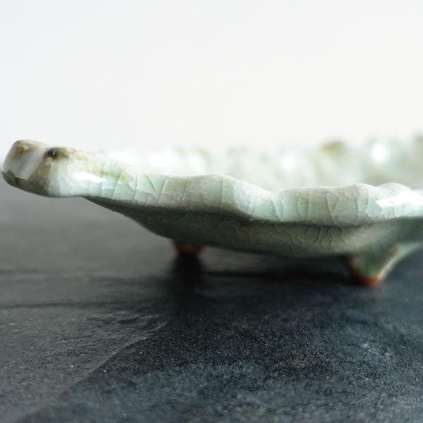 長皿 おしゃれ 萬古焼 木の葉皿 万古焼 日本製 焼き物皿 焼き魚