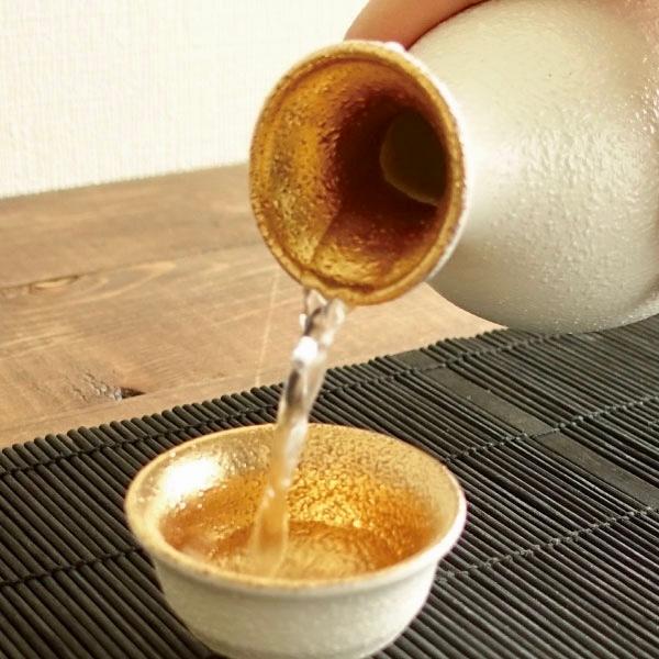 白釉金彩 酒器セット 美濃焼 おしゃれ 徳利 おちょこ セット 白釉金彩 酒器セット 美濃焼 おしゃれ 徳利 おちょこ セット