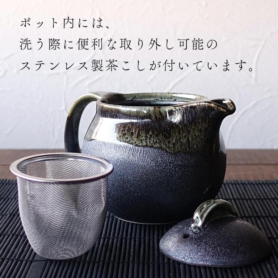 和モダン 急須 おしゃれ 窯変 美濃焼 日本製 茶こし付き 高級感