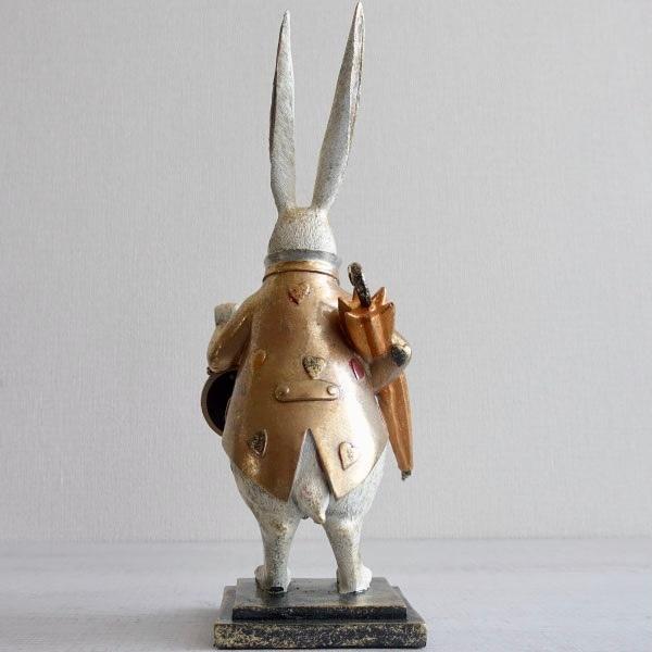 うさぎ 置き時計 おしゃれ アンティーク 不思議の国のアリス