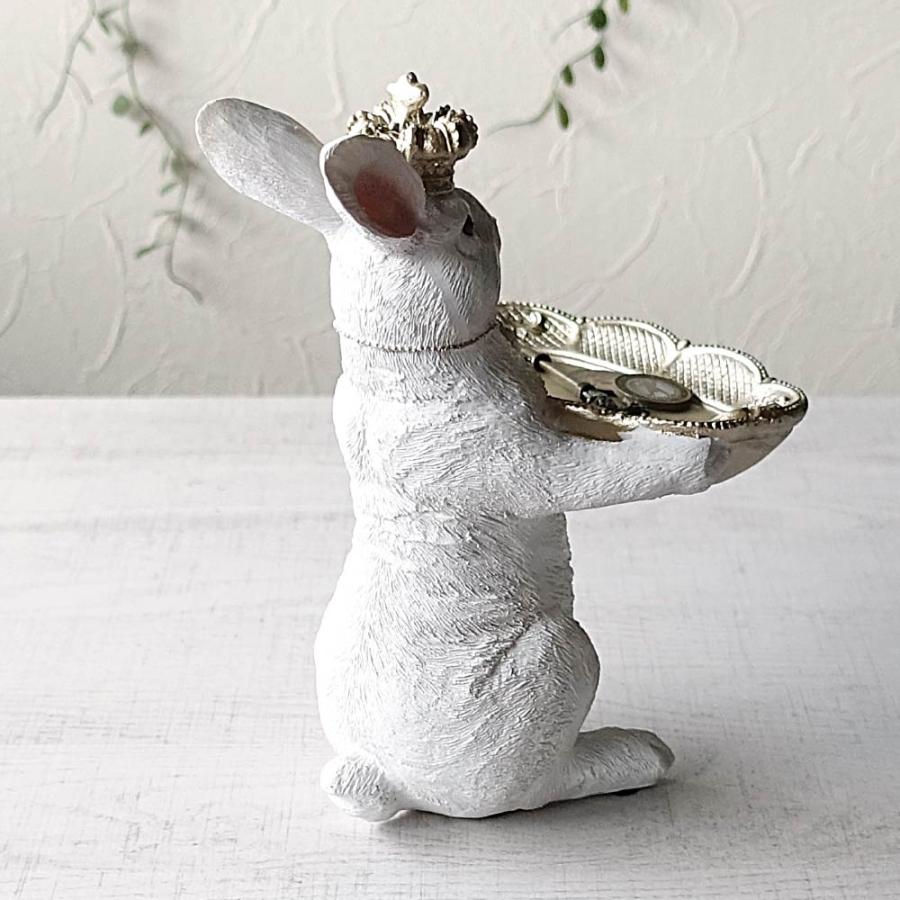 うさぎ コイントレー おしゃれ ミニトレイ 王冠 クラウン ラビット
