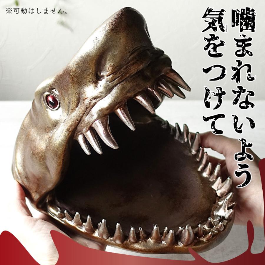 レジン製 シャークヘッド インテリア雑貨 Replica Shark Jaw Wall Sculpture – Realistic Resin Shark Jaws with