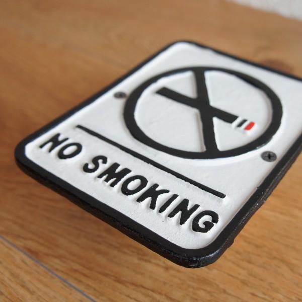 カフェ風 禁煙 サインプレート 送料無料 NO SMOKING ショップ ドア