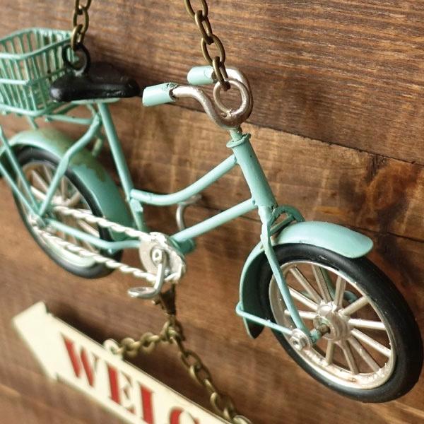 ウェルカム 壁掛け WELCOME お店 おしゃれ ビンテージ 自転車