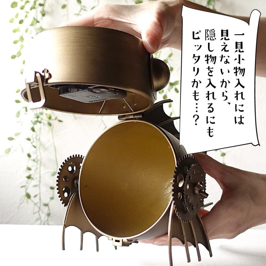 置き時計 男前ビンテージ 深海魚 おしゃれ 小物入れ インテリア