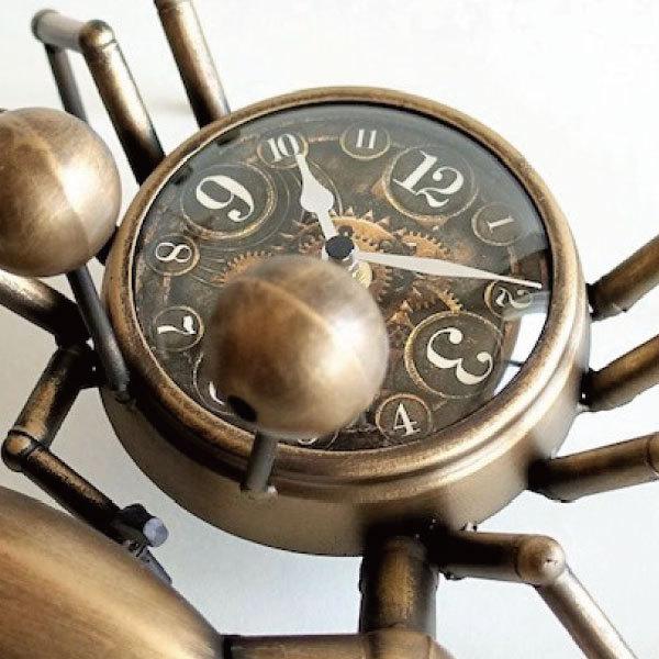 置き時計 男前ビンテージ 蟹 かに おしゃれ インテリアクロック 雑貨