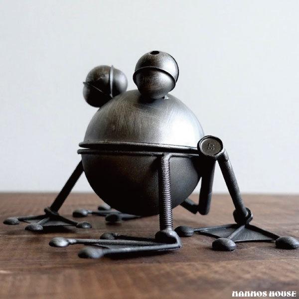 置き時計 男前ビンテージ インダストリアルデザイン 蛙 カエル