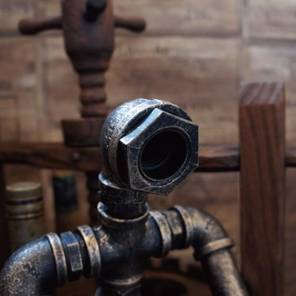 ビンテージ 水道管インテリアランプ パイプ 照明 ライト 電球