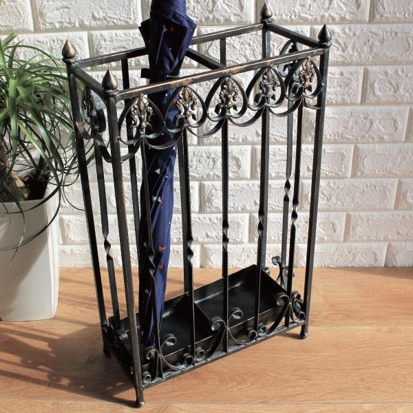 傘立て アンブレラスタンド 横長 おしゃれ アイアン レトロ NS