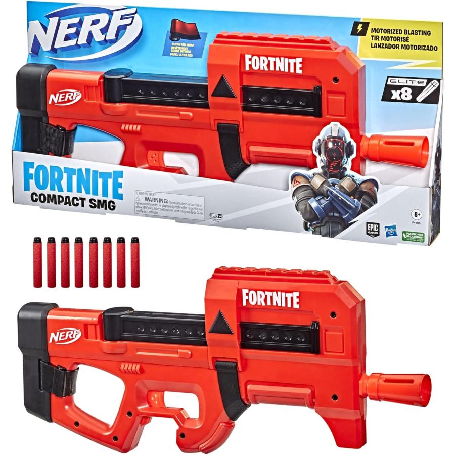 Hasbro ナーフ フォートナイト コンパクト SMG 電動ダーツブラスター