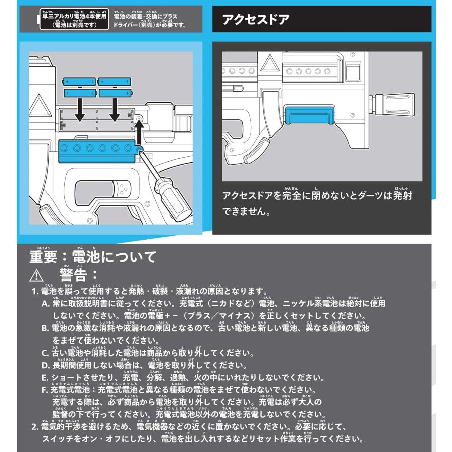 Hasbro ナーフ フォートナイト コンパクト SMG 電動ダーツブラスター